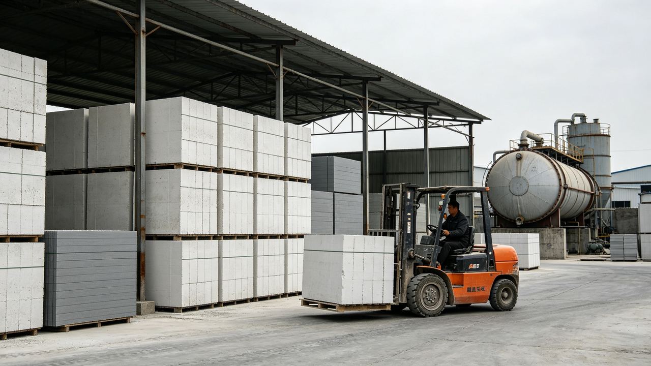AAC block factory in China